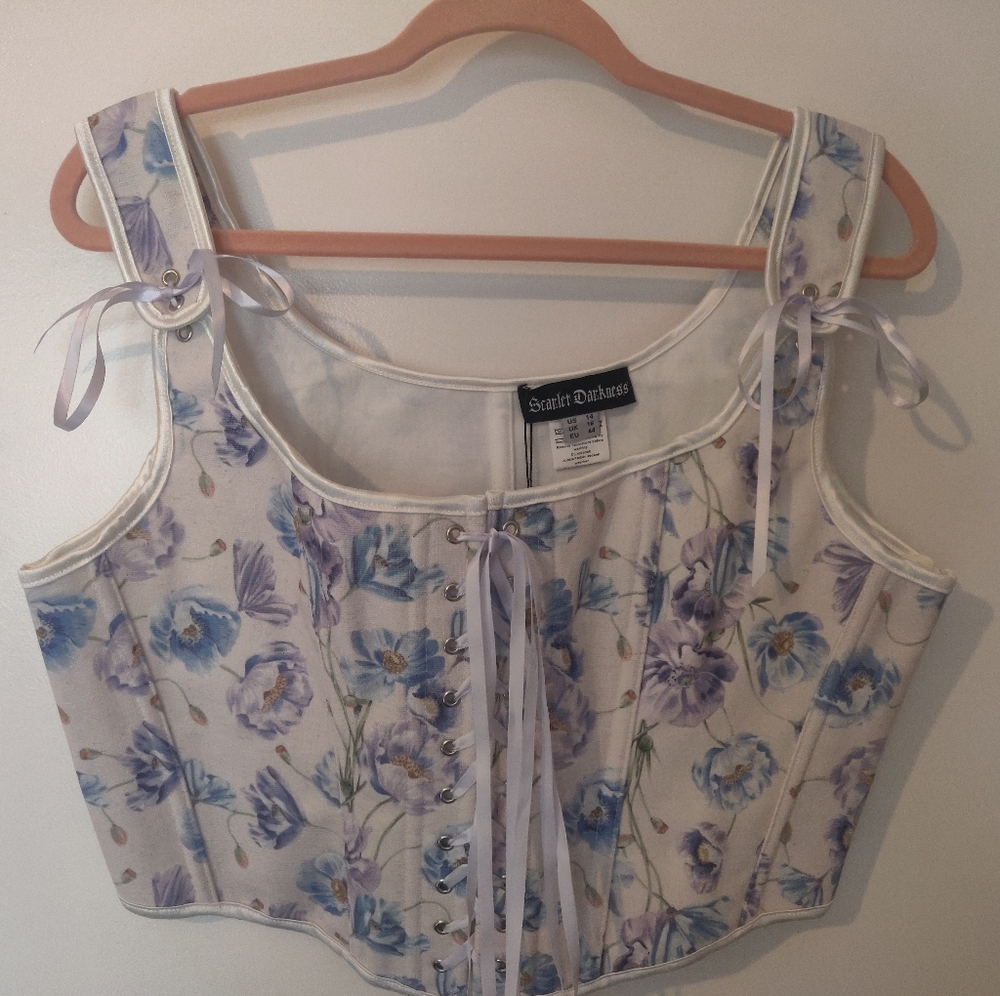 Renaissance Corset Lace-up U-Back 10 Bones Vest